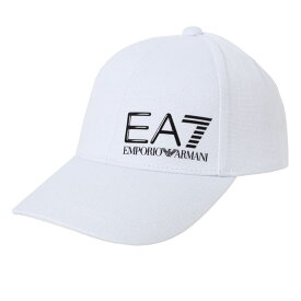 イーエーセブンエンポリオアルマーニ EA7 EMPORIOARMANI ベースボールキャップ 野球帽子 スナップバックキャップ メンズ 無地 ロゴ シンプル WHITE 送料無料/込 父の日ギフト