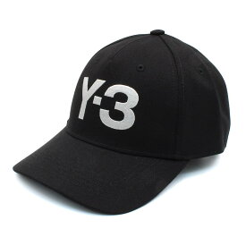 ワイスリー Y-3 ベースボールキャップ 野球帽子 ストラップバックキャップ メンズ レディース ユニセックス ロゴ刺繍 シンプル ブラック OSFLサイズ LOGO CAP 送料無料/込 卒業祝入学祝プレゼント