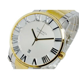 ティファニー Tiffany&Co. 腕時計 メンズ 自動巻き ホワイト×ゴールド×シルバー アトラス ドーム ATLAS DOME 送料無料/込 父の日ギフト