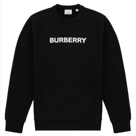 バーバリー BURBERRY スウェット トレーナー カットソー メンズ レディース ユニセックス クルーネック 長袖 ロングスリーブ ブラック Lサイズ 送料無料/込 母の日ギフト