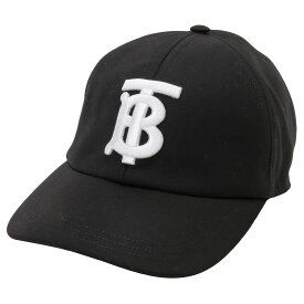 バーバリー BURBERRY ベースボールキャップ 野球帽子 ストラップバックキャップ メンズ レディース ユニセックス ロゴモチーフ シンプル ブラック×ホワイト Mサイズ 送料無料/込 父の日ギフト