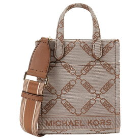 マイケルコース MICHAEL KORS トートバッグ ショルダーバッグ ハンドバッグ レディース 斜めがけ 2WAY ロゴ柄 ナチュラル×ラゲッジ 送料無料/込 卒業祝入学祝プレゼント