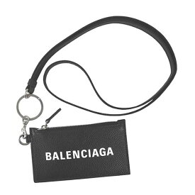 バレンシアガ BALENCIAGA パスケース 定期入れ 小銭入れ レディース メンズ ユニセックス ロゴプリント 無地 レザー BK CASH CA CASE ON KEYR 送料無料/込 卒業祝入学祝プレゼント