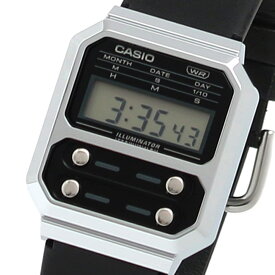 カシオ CASIO 腕時計 メンズ レディース ユニセックス デジタル クオーツ クロノグラフ ブラック×シルバー 送料無料/込 父の日ギフト