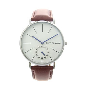 アリーデノヴォ ALLY DENOVO 腕時計 メンズ レディース ユニセックス ホワイト ブラウン HERITAGE SMALL 送料無料/込 母の日ギフト