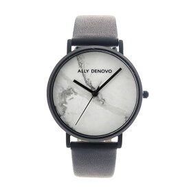 アリーデノヴォ ALLY DENOVO 腕時計 メンズ レディース ユニセックス ホワイト ブラック CARRARA MARBLE 送料無料/込 父の日ギフト