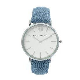 アリーデノヴォ ALLY DENOVO 腕時計 メンズ レディース ユニセックス ホワイト ブルー NEW VINTAGE DENIM 送料無料/込 父の日ギフト
