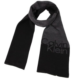 カルバンクライン Calvin Klein マフラー メンズ ロゴ BLACK 送料無料/込 卒業祝入学祝プレゼント