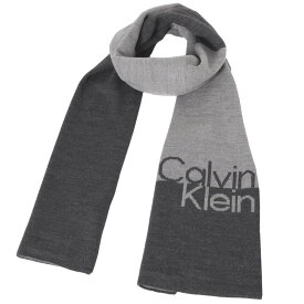 カルバンクライン Calvin Klein マフラー メンズ ロゴ Gray 送料無料/込 父の日ギフト