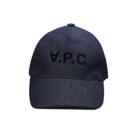 アーペーセー APC ベースボールキャップ 野球帽子 ストラップバックキャップ メンズ レディース ユニセックス ロゴ刺繍 デニム ネイビー系 58cm CASQUETTE EDEN VPC 送料無料/込 父の日ギフト