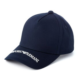 エンポリオアルマーニ EMPORIO ARMANI ベースボールキャップ 野球帽子 ストラップバックキャップ メンズ ロゴ シンプル 無地 送料無料/込 卒業祝入学祝プレゼント