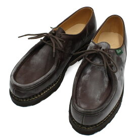 パラブーツ Paraboot チロリアンシューズ コンフォートシューズ カジュアルシューズ メンズ Uチップ モックトゥ レザー ダークブラウン 27.5cm ミカエル MICHAEL 送料無料/込 父の日ギフト