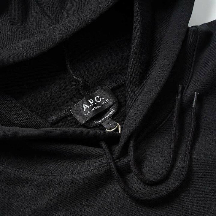楽天市場】アーペーセー APC パーカー メンズ プルオーバー 長袖 ロゴ ブラック Sサイズ MARVIN HOODIE 送料無料/込 卒業祝入学祝プレゼント : ブランドショップ volume8