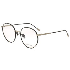ボッテガヴェネタ BOTTEGA VENETA メガネフレーム 眼鏡フレーム 伊達メガネ レディース ラウンド型 メタルフレーム シンプル ブラック/ゴールド 送料無料/込 父の日ギフト