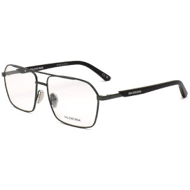 バレンシアガ BALENCIAGA メガネフレーム 眼鏡フレーム 伊達メガネ メンズ セミオート型 ナス シンプル グレー/ブラック 送料無料/込 父の日ギフト