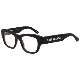 バレンシアガ BALENCIAGA メガネフレーム 眼鏡フレーム 伊達メガネ メンズ レディース ユニセックス ウエリントン型 シンプル ミニマル ブラック 送料無料/込 父の日ギフト
