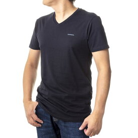 ディーゼル DIESEL Tシャツ3枚セット 3枚組 アンダーウェアー メンズ 半袖 Vネック ロゴ Lサイズ 送料無料/込 父の日ギフト
