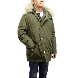 ウールリッチ WOOLRICH ダウンコート ダウンジャケット パデットコート メンズ ファーフード ミディアム丈 膝上 DARK GREEN Mサイズ アークティックデタッチャブルファーアノラック ARCTIC DETACHABLE FUR ANORAK 送料無料/込 卒業祝入学祝プレゼント