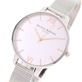 オリビアバートン OLIVIA BURTON 腕時計 レディース ホワイト シルバー 送料無料/込 卒業祝入学祝プレゼント