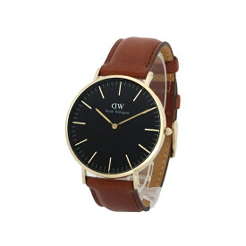 ダニエルウェリントン Daniel Wellington 腕時計 メンズ レディース ユニセックス アナログ クオーツ ラウンド ブラック ブラウン CLASSIC ST MAWES 送料無料/込 父の日ギフト