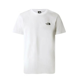 ザノースフェイス THE NORTH FACE Tシャツ カットソー メンズ 半袖 クルーネック ロゴ ホワイト Mサイズ 送料無料/込 父の日ギフト