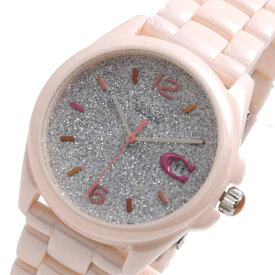 コーチ COACH 腕時計 レディース ラメ アナログ セラミック3連ブレス シルバーラメ ピンク 送料無料/込 父の日ギフト