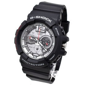 カシオ CASIO 腕時計 メンズ レディース ユニセックス アナログ デジタル ラウンドケース シルバー×ブラック G-SHOCK Gショック 送料無料/込 父の日ギフト