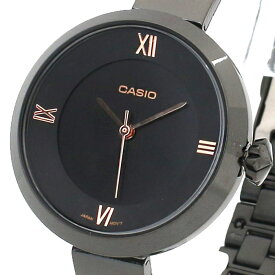 カシオ CASIO 腕時計 レディース アナログ ステンレス クオーツ ブラック 送料無料/込 父の日ギフト
