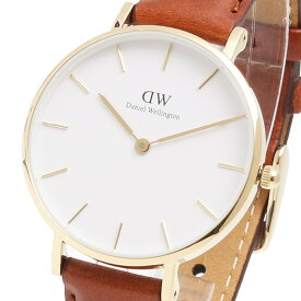 ダニエルウェリントン Daniel Wellington 腕時計 レディース アナログ レザーベルト シンプル ホワイト PETITE 送料無料/込 父の日ギフト