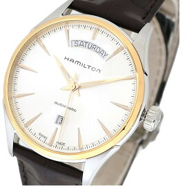 ハミルトン HAMILTON 腕時計 メンズ 自動巻き 機械式 レザーベルト シルバー ブラウン ジャズマスター JAZZ MASTER 送料無料/込 父の日ギフト