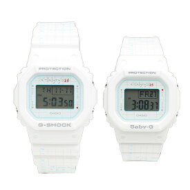 カシオ CASIO ペアウォッチ 腕時計2個セット メンズ レディース ユニセックス デジタル オクタゴン スクエア ホワイト G-SHOCK 送料無料/込 父の日ギフト