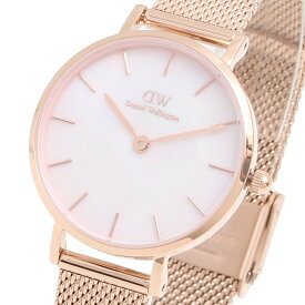 ダニエルウェリントン Daniel Wellington 腕時計 レディース クオーツ ステンレスメッシュベルト アナログ ピンク 送料無料/込 卒業祝入学祝プレゼント