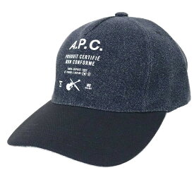 アーペーセー APC ベースボールキャップ 野球帽子 ストラップバックキャップ メンズ レディース ユニセックス デニム ロゴ 無地 56サイズ 送料無料/込 父の日ギフト