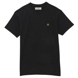 ヴィヴィアンウエストウッド VIVIENNE WESTWOOD Tシャツ カットソー メンズ レディース ユニセックス クルーネック 半袖 無地 ブラック Mサイズ 送料無料/込 卒業祝入学祝プレゼント