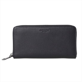 コーチ COACH 長財布 ロングウォレット メンズ ラウンドファスナー レザー エンボスロゴ ブラック 送料無料/込 卒業祝入学祝プレゼント