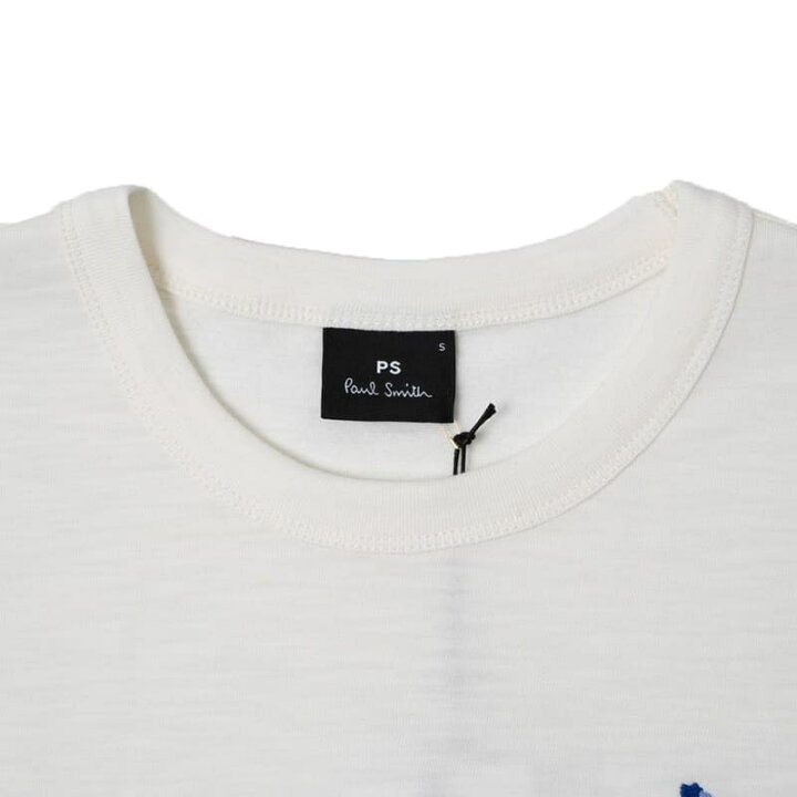 楽天市場 ポールスミス Paul Smith Tシャツ カットソー メンズ ストライプゼブラ刺繍 ワンポイント クルーネック オフホワイト Mサイズ 送料無料 込 誕生日プレゼント ブランドショップ Volume8