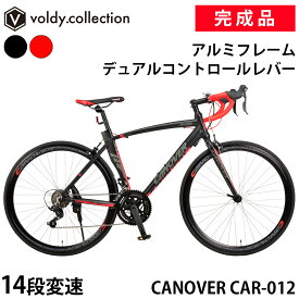 【安心の組立済み出荷】ロードバイク 完成品 自転車 700×23C シマノ14段変速 軽量 アルミフレーム SENSAH製デュアルコントロールレバー カノーバー アドニス CANOVER CAR-012 ADONIS【SSP10倍】