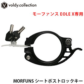 モーファンス シートポストロックキー MORFUNS EOLE X専用 バッテリーの盗難防止に！