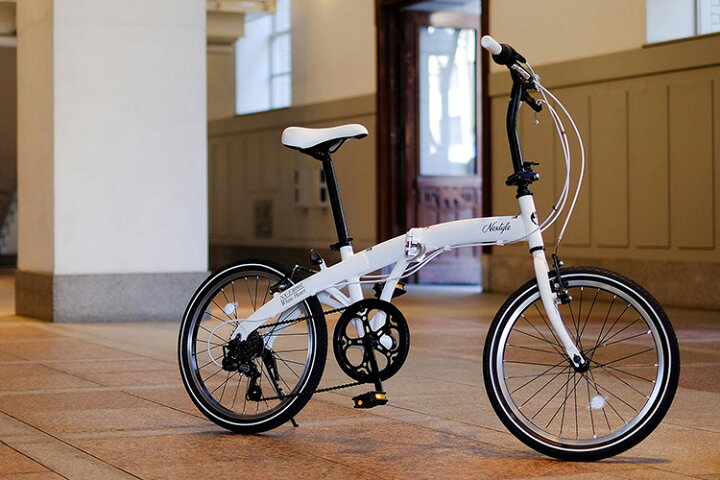 楽天市場】折りたたみ自転車 20インチ シマノ6段変速 軽量 アルミ 