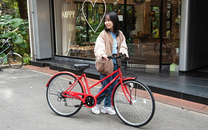 楽天市場】完成品 組立済 自転車 27インチ LEDオートライト シマノ6段 