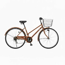 楽天市場】シティサイクル 27インチ（カラーブラウン）の通販