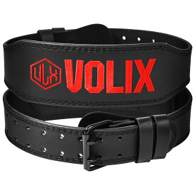 VOLIX トレーニングベルト【マイクロファイバーレザーで生地がやわらかく体にフィット】リフティングベルト パワーベルト 筋トレ ベルト スクワット デッドリフト ベンチプレス 男女兼用 送料無料 ケガ予防 腹圧