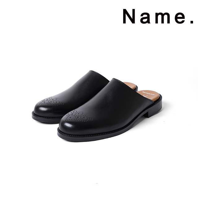 Name. × COOTIE ネーム×クーティ レザー SALE 2022春夏新作 104%OFF スリッパ プレーントゥ プレゼント ギフト SLIPPERS LEATHER メンズ