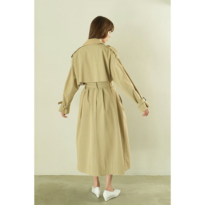 楽天市場】クラネ CLANE レイヤー ロング トレンチコート LAYER LONG  