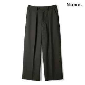 Name. ネーム ビンテージ ウール ワンタック ワイド 35スラックス VINTAGE WOOL ONE TUCK WIDE 35SLACKS メンズ 【2024 新作】【15:00までのご注文で即日配送】 プレゼント ギフト