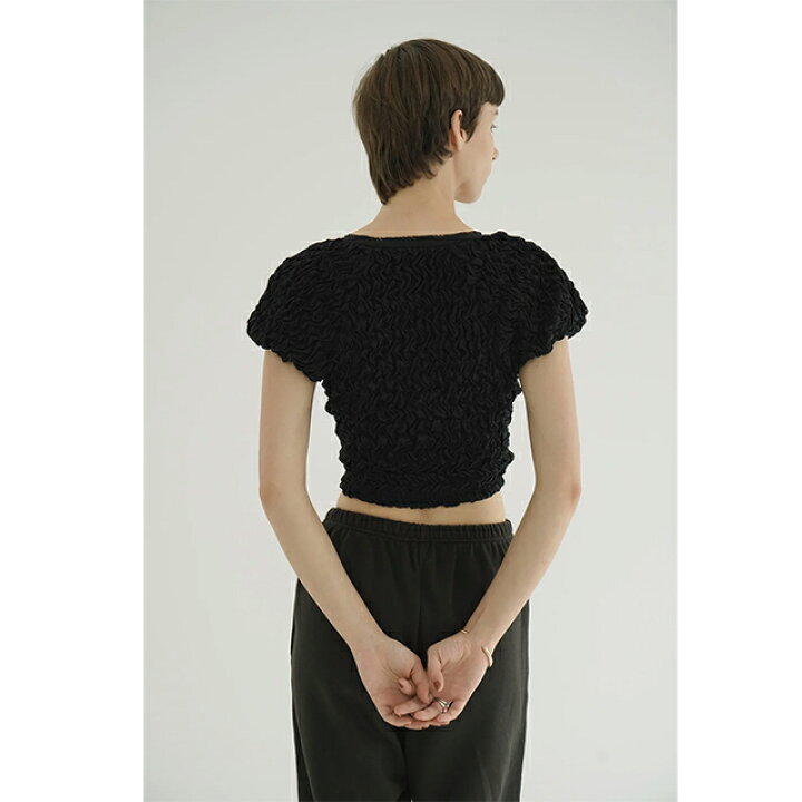 楽天市場】クラネ CLANE シャーリング パフ トップス SHIRRING PUFF 
