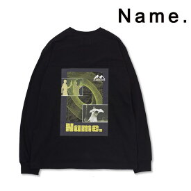 Name. ネーム ロングスリーブTシャツ F-LAGSTUF-F x Name. LONG SLEEVE TEE ロンT 長袖 バックプリント メンズ 2021 新作 【15:00までのご注文で即日配送】 プレゼント ギフト