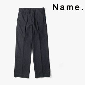 Name. ネーム デニム ストレート スラックス DENIM STRAIGHT SLACKS ワンウォッシュ メンズ 【2022 新作】【15:00までのご注文で即日配送】 プレゼント ギフト