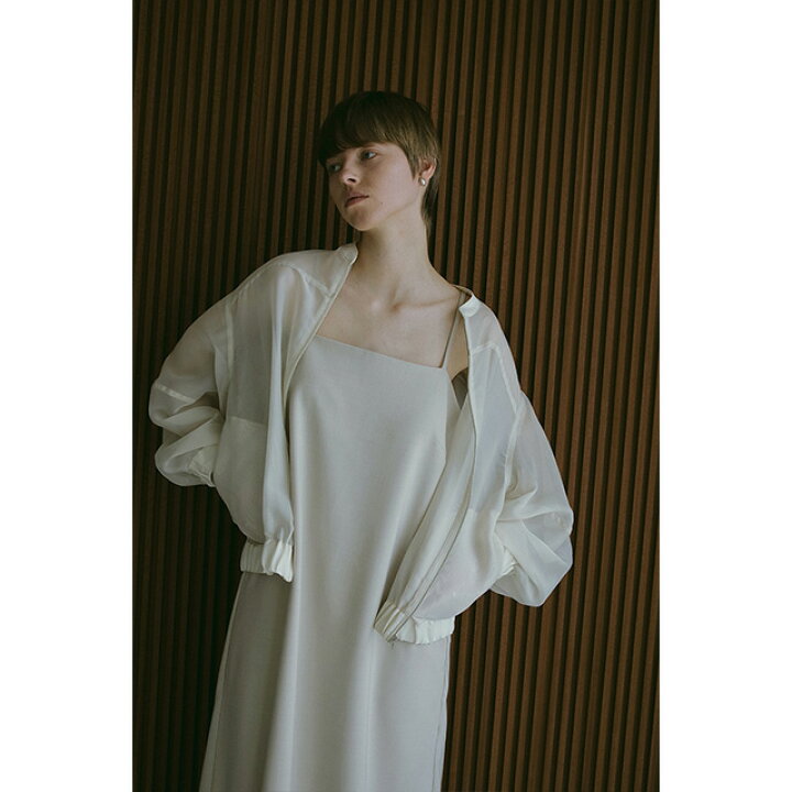 楽天市場】マノフ MANOF シアー ボリューム スリーブ ブルゾン SHEER 