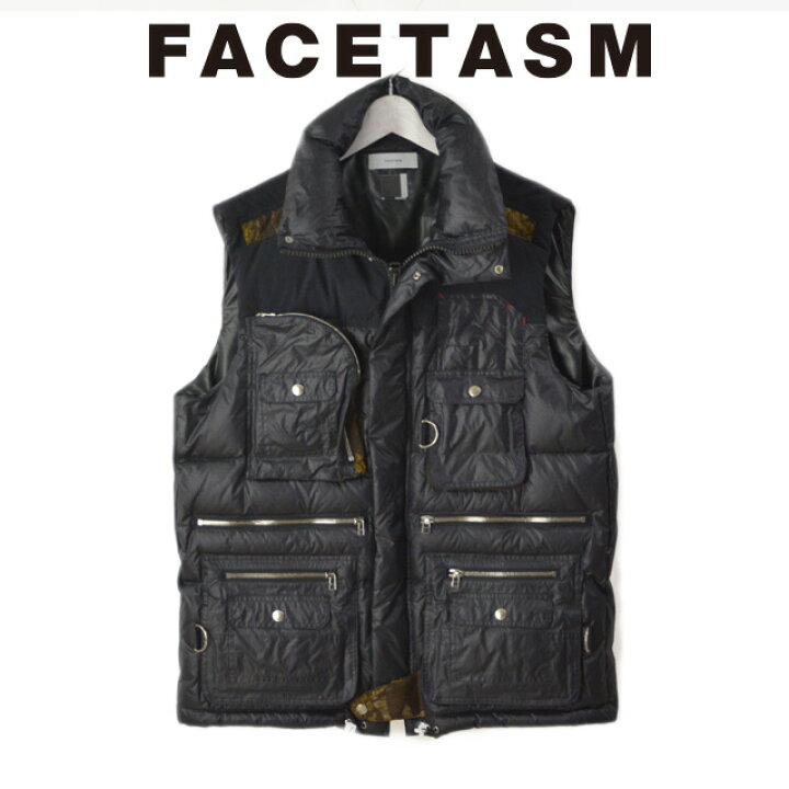 楽天市場】FACETASM ファセッタズム DOWN VEST ダウンベスト メンズ 